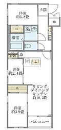 ビューテラス茗荷谷 2SLDKの間取図画像