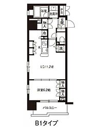 レジディア御茶ノ水 1LDKの間取図画像