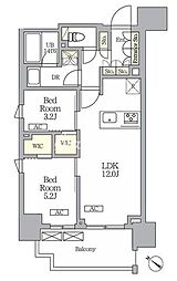 テラス神田猿楽町 2LDKの間取図画像