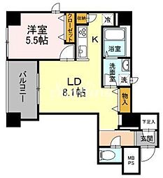 GRANSITE神田司町 1LDKの間取図画像