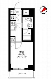 プレール・ドゥーク文京茗荷谷 1Kの間取図画像