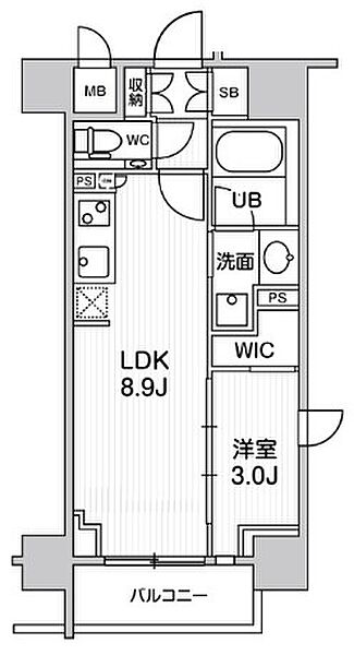 シーズンフラッツ大森ブライト 402｜東京都品川区南大井６丁目(賃貸マンション1LDK・4階・30.71㎡)の写真 その2