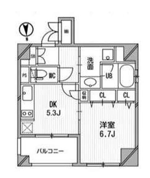 クリオ三田ラ・モード 509｜東京都港区芝５丁目(賃貸マンション1DK・5階・34.20㎡)の写真 その2