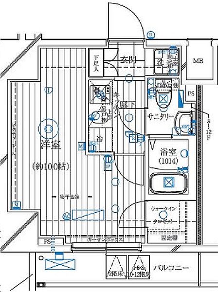 レガリス亀戸（REGALIZ亀戸） 306｜東京都江東区亀戸７丁目(賃貸マンション1K・3階・25.89㎡)の写真 その2