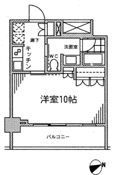 カスタリア門前仲町II 902｜東京都江東区富岡２丁目(賃貸マンション1K・9階・31.05㎡)の写真 その2