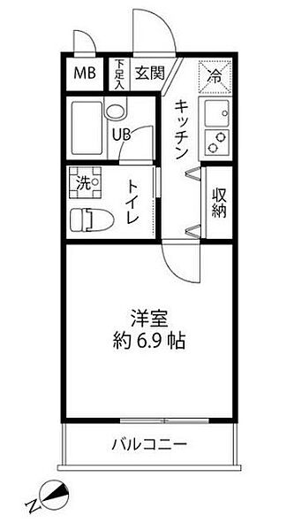 アーデンコート南砂 402｜東京都江東区南砂７丁目(賃貸マンション1K・4階・22.50㎡)の写真 その2