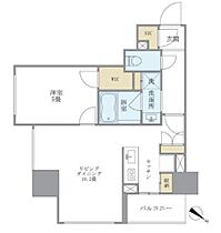 プランドール水天宮 1205 ｜ 東京都中央区日本橋蛎殻町２丁目2-2（賃貸マンション1LDK・12階・42.40㎡） その2