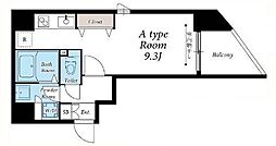 リブリ・サンヴィレッジ26 3階ワンルームの間取り