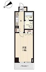 プラティーク清澄白河 1Kの間取図画像
