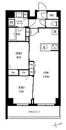 アーバンパーク船堀II 2LDKの間取図画像