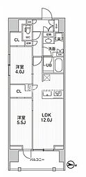 墨田区業平3丁目マンション 2LDKの間取図画像