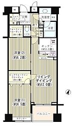 KDXレジデンス日本橋水天宮 2LDKの間取図画像