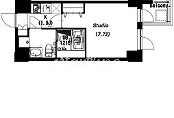 エスティメゾン押上 1Kの間取図画像