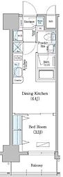 Urbanex深川住吉 1DKの間取図画像