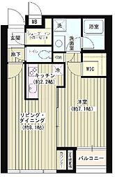 ポラリス 1LDKの間取図画像