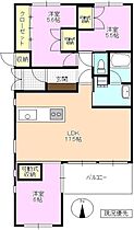 ブランニューシティー常入Ｆ棟  ｜ 長野県上田市常入１丁目（賃貸マンション3LDK・1階・72.53㎡） その2