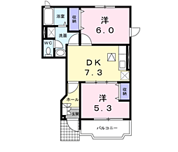 🉐敷金礼金0円！🉐フォレ・デ・ポム　Ｂ