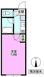 コーポ泉平 1階1Kの間取り