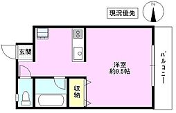 ガラ・プシケ ワンルームの間取図画像