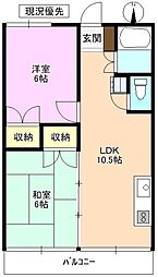 アーバンハイツ 2LDKの間取図画像