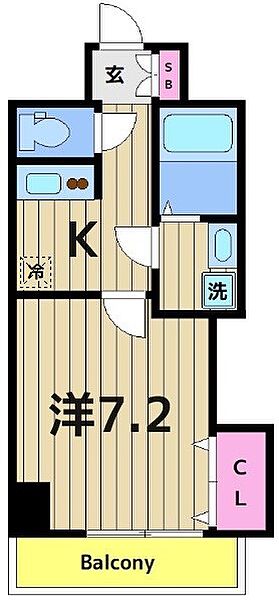 シエロ西竹の塚 502｜東京都足立区西竹の塚２丁目(賃貸マンション1K・5階・26.72㎡)の写真 その2