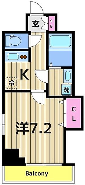 シエロ西竹の塚 504｜東京都足立区西竹の塚２丁目(賃貸マンション1K・5階・26.72㎡)の写真 その2