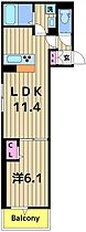 グラナーデ六町II 203 ｜ 東京都足立区六町２丁目（賃貸アパート1LDK・2階・39.01㎡） その2