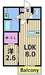 KEIAI RESIDENCE 梅島 304 3階1LDKの間取り