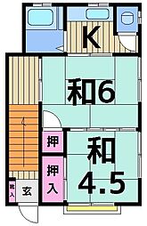 間取図画像 2K