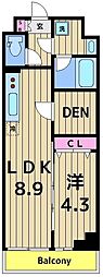 足立区西新井栄町3丁目マンション 1SLDKの間取図画像