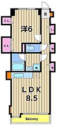 三泉ビル 1LDKの間取図画像