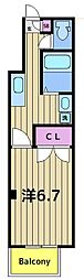 (有)中村住建 1Kの間取図画像