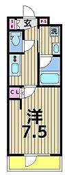 ジュイールパルフェ西新井 1Kの間取図画像