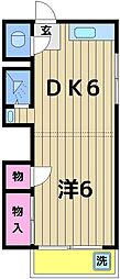 武井マンション 1DKの間取図画像