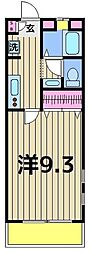 リリックコート伸 1Kの間取図画像