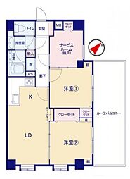 間取図画像 2SLDK