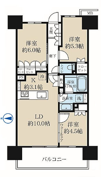 間取りを拡大表示