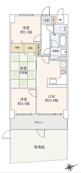 間取りを拡大表示
