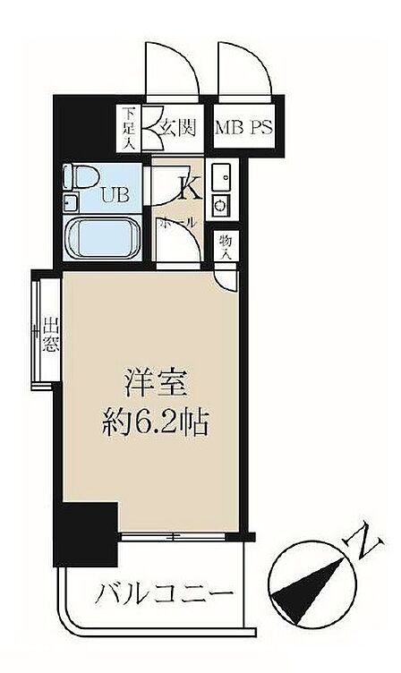 1R 間取り