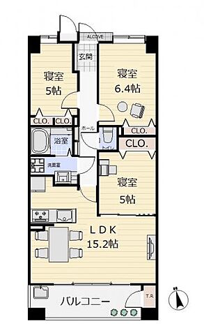 間取り セレーノラ・ヴィータ幸町中央 5階/-