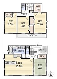 仙台市若林区上飯田一丁目 4SLDKの間取り