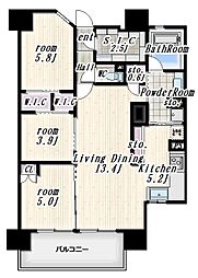 ザ・パークハウスひばりが丘 7階3LDKの間取り