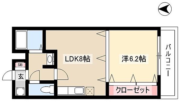 FILL　EAST ｜愛知県名古屋市中川区供米田2丁目(賃貸マンション1LDK・3階・36.00㎡)の写真 その2