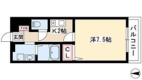 MERCI  ｜ 愛知県名古屋市中村区上米野町3丁目19-1（賃貸マンション1K・3階・24.18㎡） その2