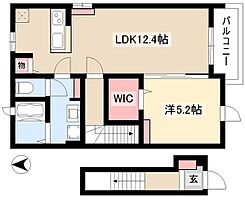 カーサ・イリーデ　I  ｜ 愛知県名古屋市中川区法華西町6丁目32（賃貸アパート1LDK・2階・46.54㎡） その2