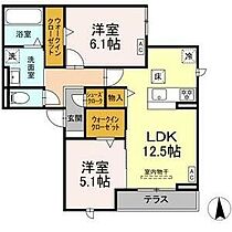 Rosalibera  ｜ 愛知県名古屋市中川区中郷5丁目252番の一部（賃貸アパート2LDK・3階・60.13㎡） その2