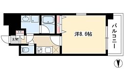 Cion Nagoya meieki 1階1Kの間取り