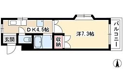 間取図画像 1DK