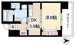 さくらHills ROKUBAN Platinum Residence 5階1DKの間取り