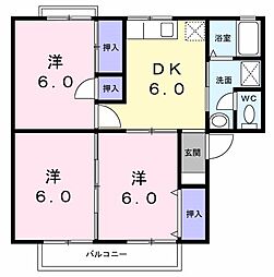 ハイツプードル 2階/-